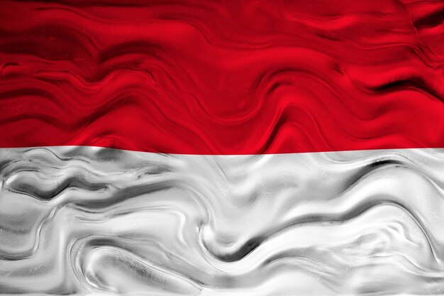 Flaga narodowa Monako Tło z flagą Monako