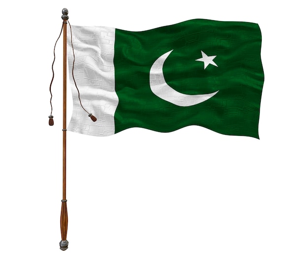 Flaga narodowa Pakistanu Tło z flagą Pakistanu