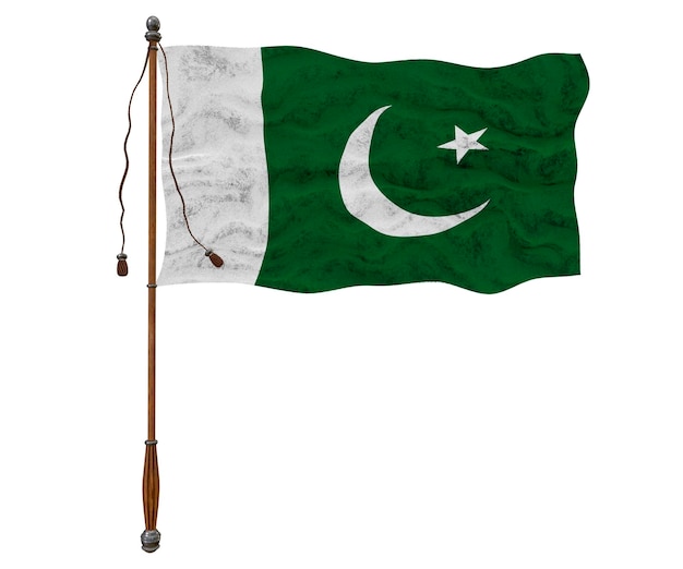 Flaga narodowa Pakistanu Tło z flagą Pakistanu