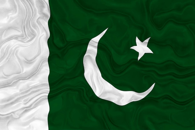 Flaga narodowa Pakistanu Tło z flagą Pakistanu