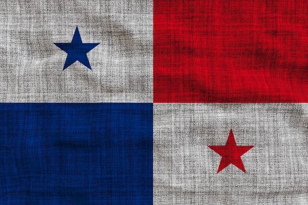 Flaga narodowa Panamy Tło z flagą Panamy