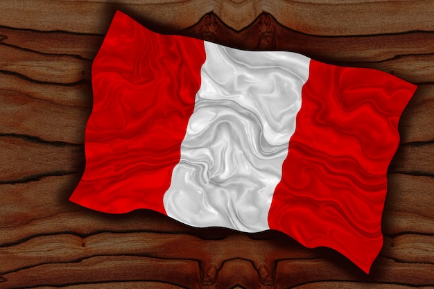 Flaga narodowa Peru Tło z flagą Peru