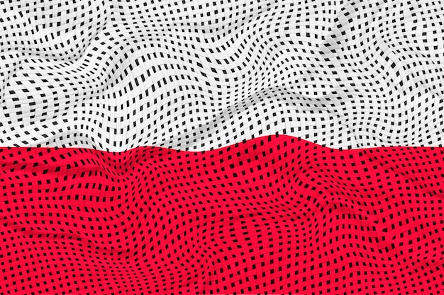 Zdjęcie flaga narodowa polski tło z flagą polski