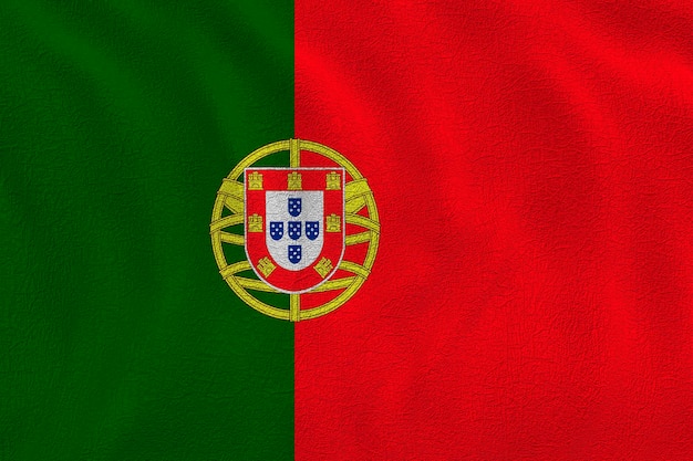 Zdjęcie flaga narodowa portugalii tło z flagą portugalii