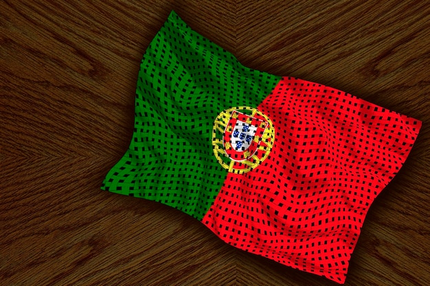 Flaga narodowa Portugalii Tło z flagą Portugalii