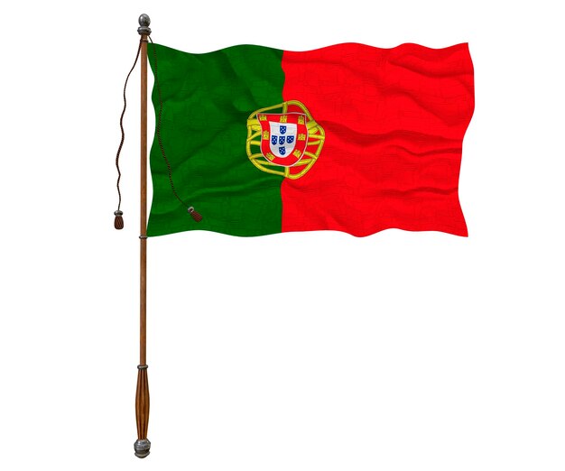 Flaga narodowa Portugalii Tło z flagą Portugalii