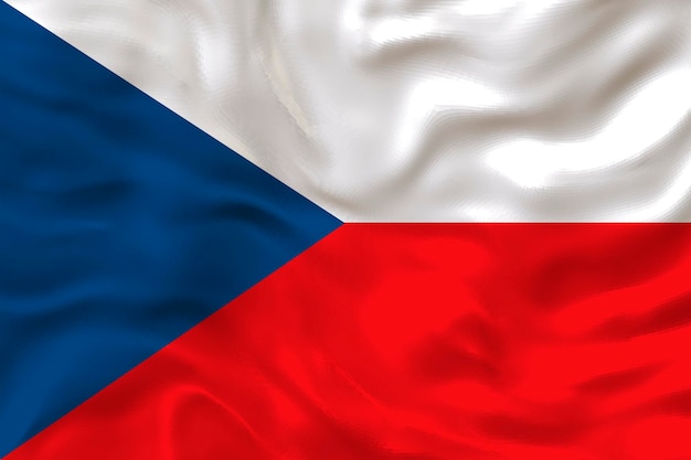 Flaga narodowa Republika Czeska tło z flagą Republiki Czeskiej