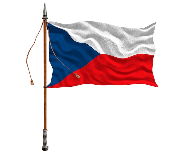 Flaga narodowa Republika Czeska tło z flagą Republiki Czeskiej