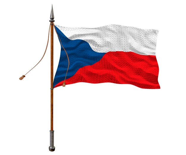Flaga narodowa Republika Czeska tło z flagą Republiki Czeskiej