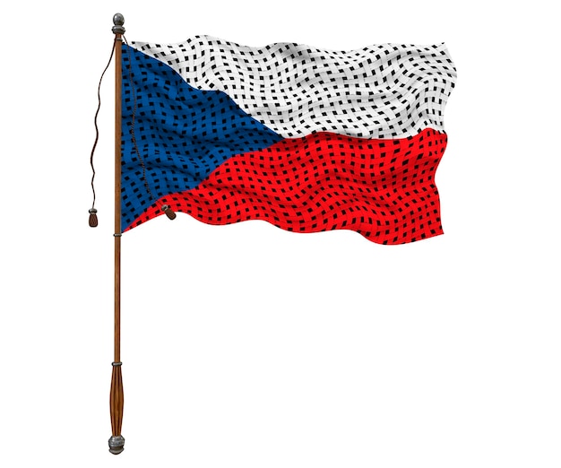 Flaga narodowa Republika Czeska tło z flagą Republiki Czeskiej