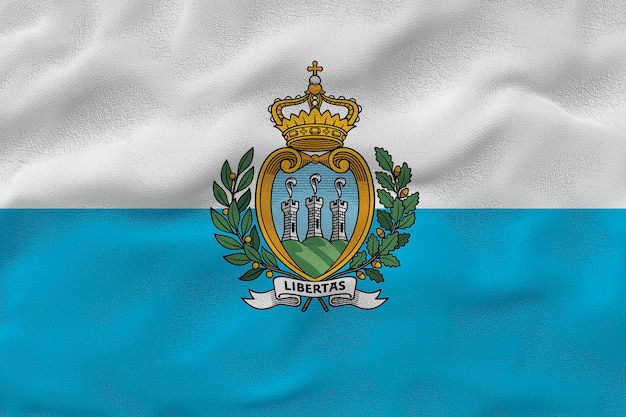 Flaga narodowa San Marino Tło z flagą San Marino