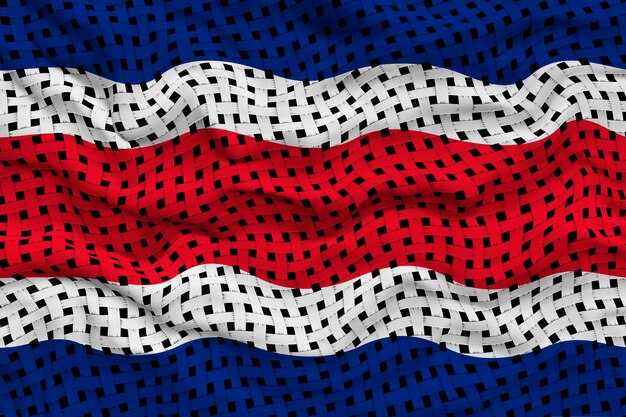 Flaga narodowa Sostaricy Tło z flagą Sostaricy