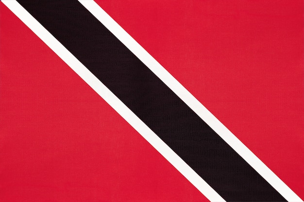 Zdjęcie flaga narodowa tkaniny trynidadu i tobago