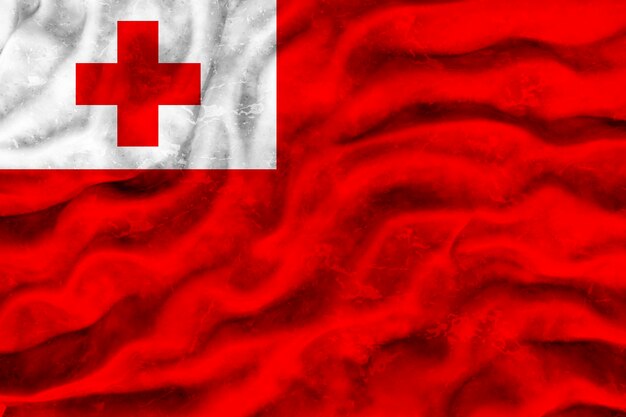 Flaga narodowa Tonga Tło z flagą Tonga