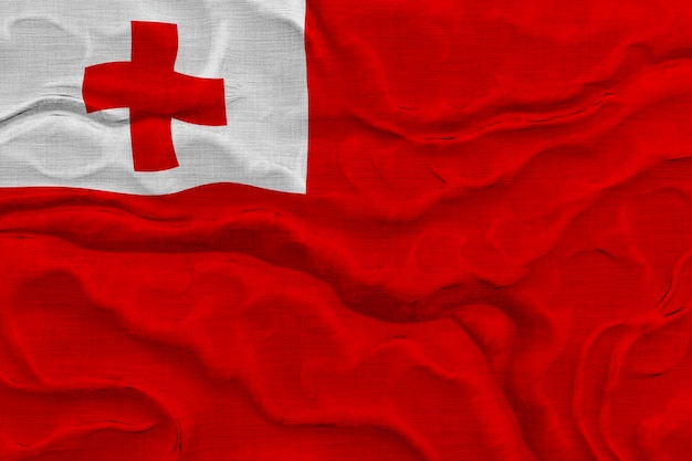 Flaga narodowa Tonga Tło z flagą Tonga