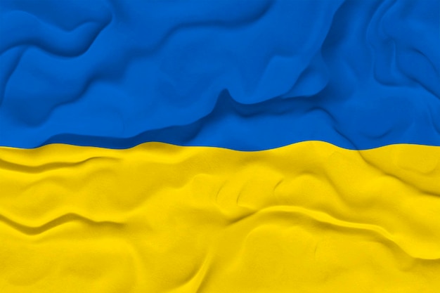 Flaga narodowa Ukrainy Tło z flagą Ukrainy