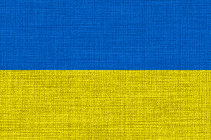 Zdjęcie flaga narodowa ukrainy tło z flagą ukrainy