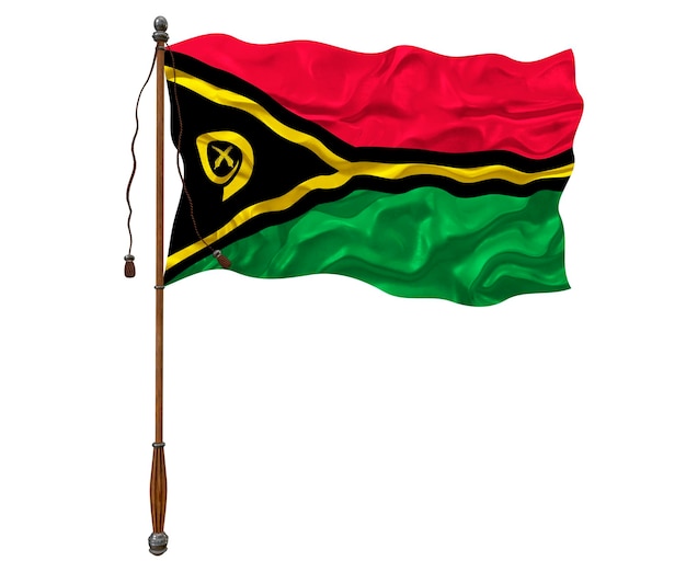 Flaga narodowa Vanuatu Tło z flagą Vanuatu