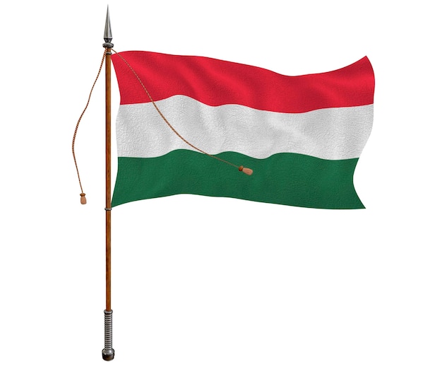 Zdjęcie flaga narodowa węgier tło z flagą węgier