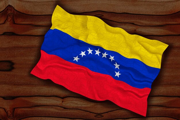 Flaga narodowa Wenezueli Tło z flagą Wenezueli