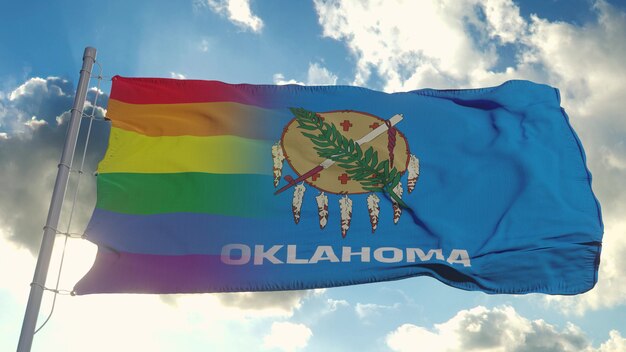 Flaga Oklahomy i LGBT