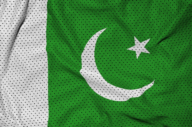 Flaga Pakistanu wydrukowana na nylonowej siatce z poliestru