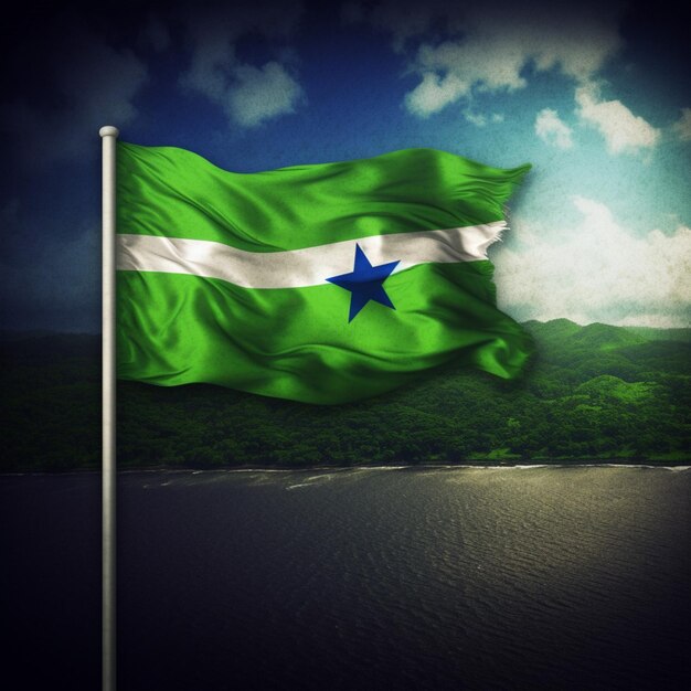 Flaga Sierra Leone wysokiej jakości 4k