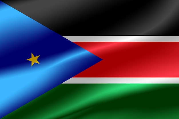 Flaga Sudanu Południowego jako tło