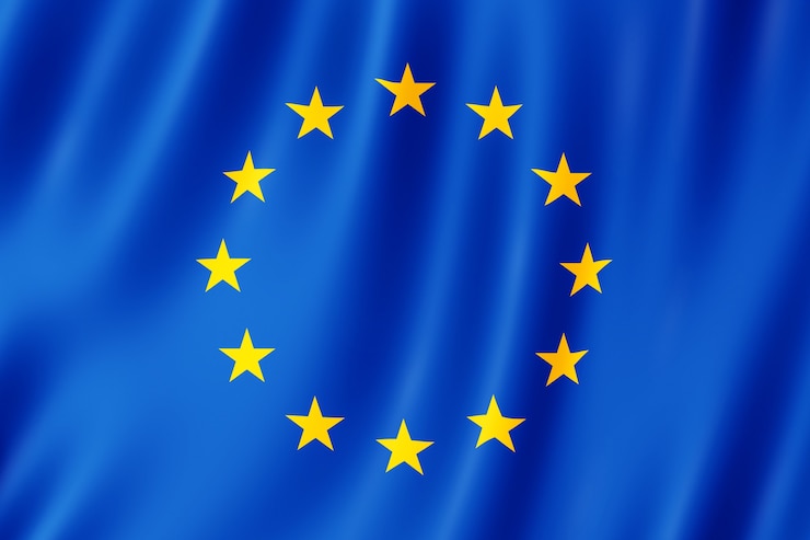 Zdjęcie flaga ue - flaga europy