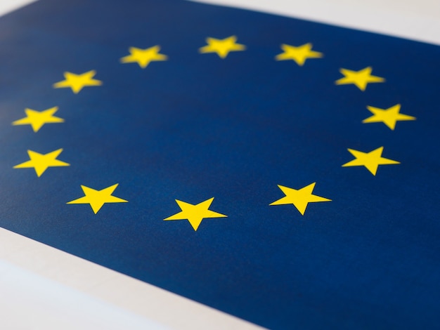 Zdjęcie flaga unii europejskiej (ue) aka europa