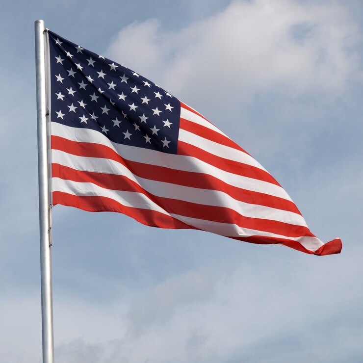 Zdjęcie flaga usa stanów zjednoczonych