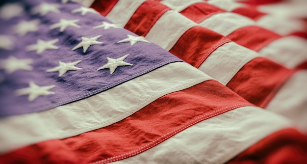 Flaga USA USA znak symbol tło zbliżenie widok