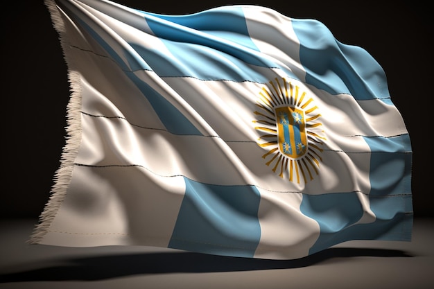 Flaga z napisem Argentyna