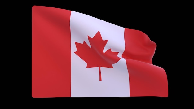 Flaga z napisem "maple"