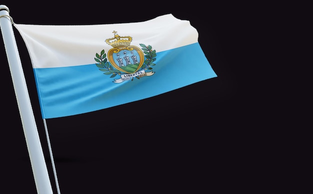 flaga z nazwą państwa