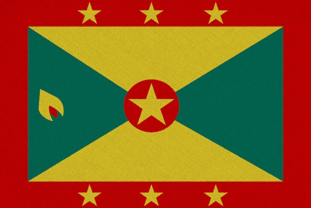 Flaga z tkaniny Grenada