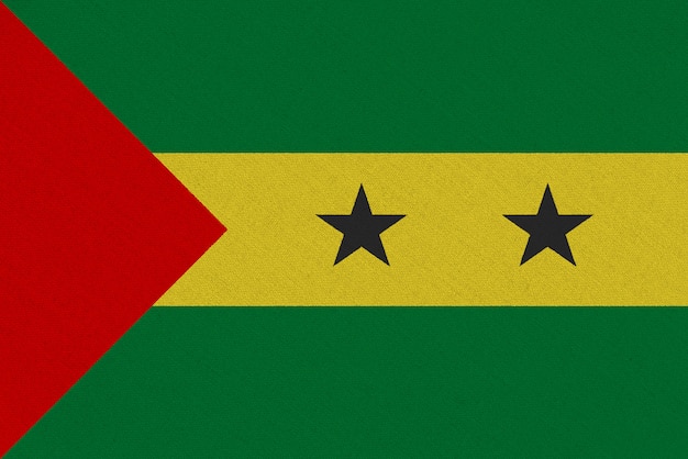 Flaga z tkaniny Wyspy Świętego Tomasza i Książęca