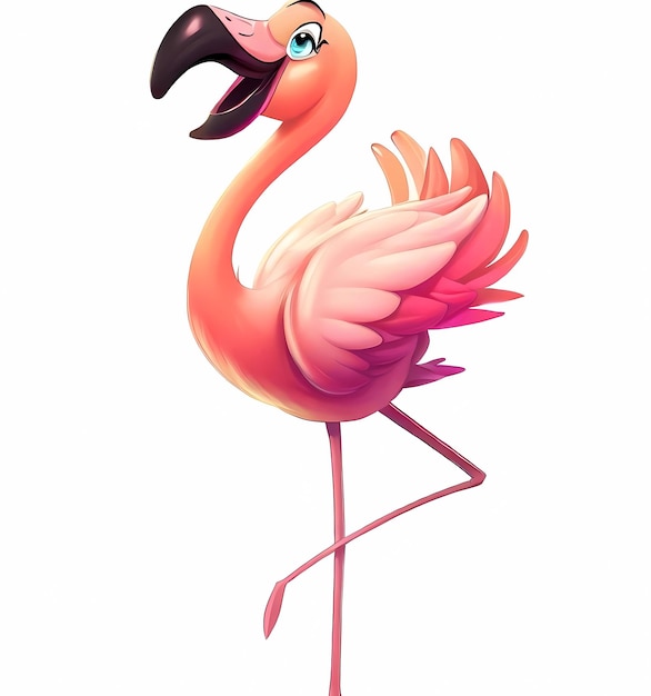 Flamingo Fantasia generowane przez ai