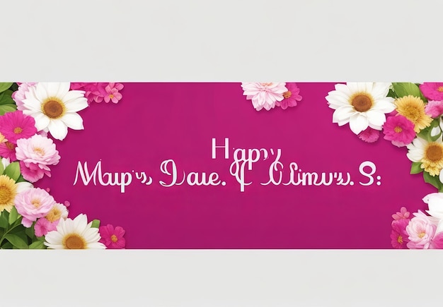 Zdjęcie flat mothers day sale horizontal banner templat