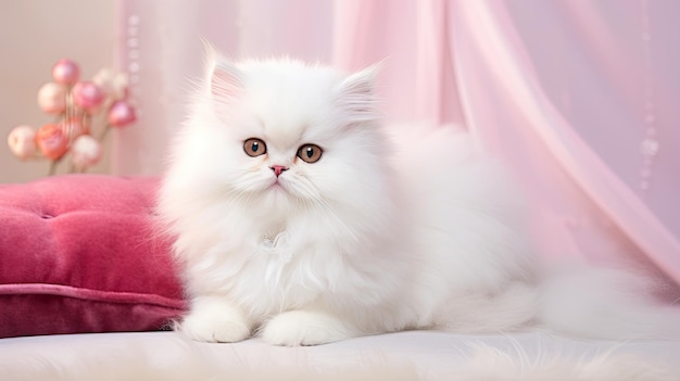 Fluffy White Persian Kittens