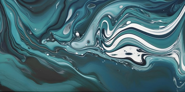 Fluid Art Streszczenie Kolorowe Tło Tapeta Tekstura Mieszanie Farb Sztuka Współczesna Generative Ai