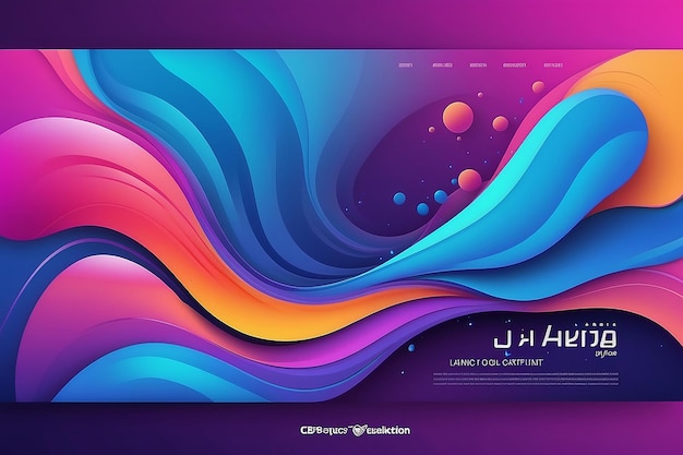 Fluid Color Background Design Fluid Gradient Shapes Composition Futuristic Design Landing Page Eps10 Wektor