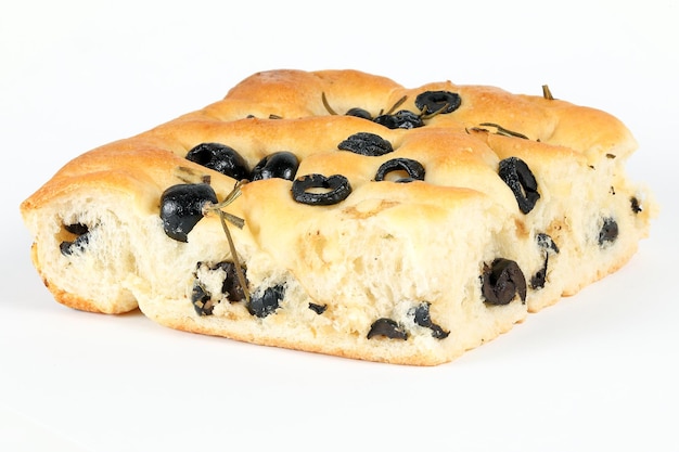 Focaccia z oliwek i ziół