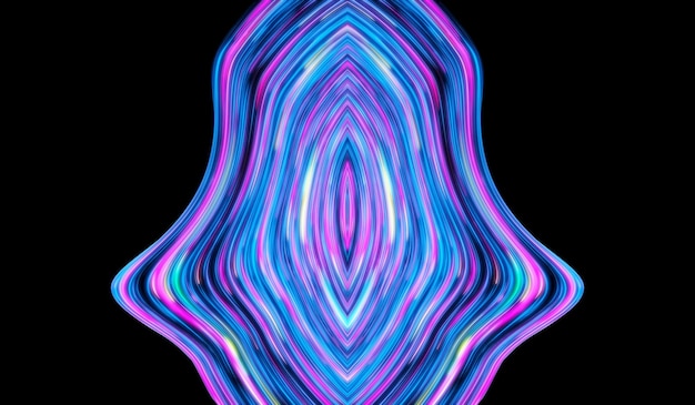 Folia holograficzna tęcza fala kolor fraktal streszczenie tekstura tło
