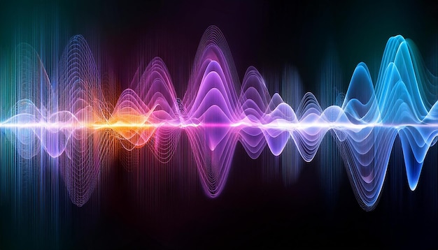 fondo abstracto de ondas de sonido