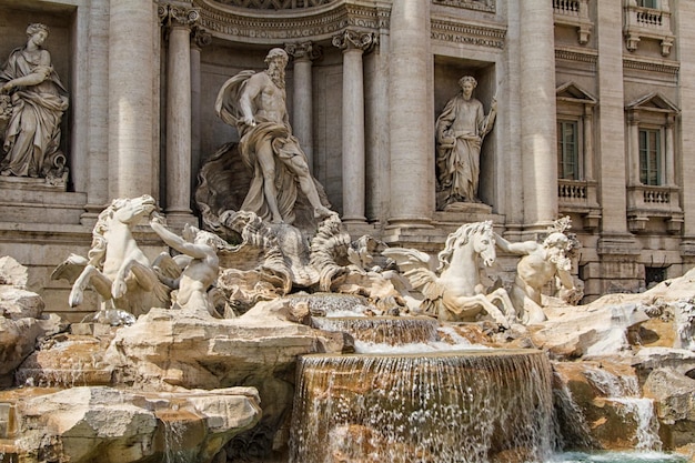 Fontanna di Trevi najsłynniejsze rzymskie fontanny na świecie Włochy
