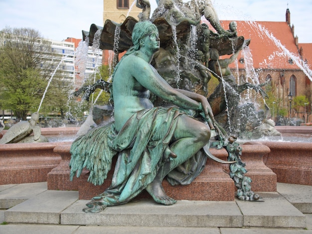 Zdjęcie fontanna neptunbrunnen w berlinie