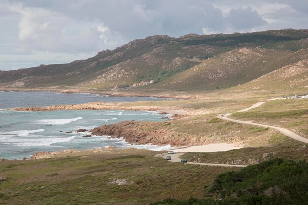 Forcados Point Beach Costa de la Muerte, Galicja, Hiszpania