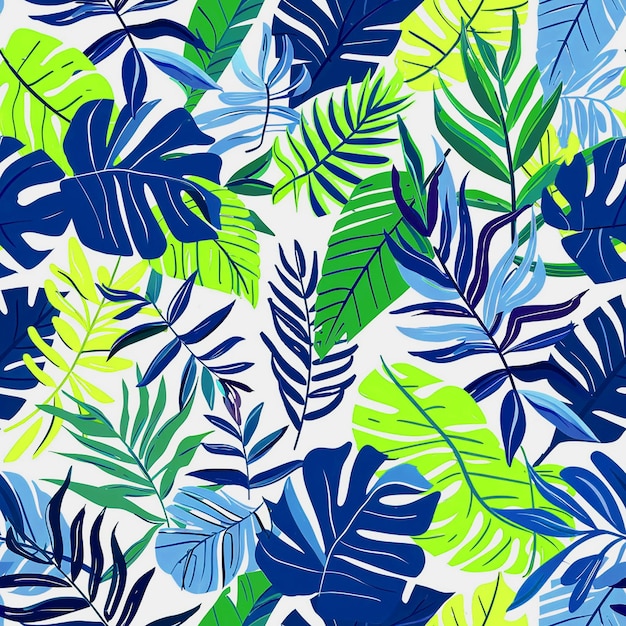 Forest Pattern Design dla tła Social Media Przemysł opakowania i media cyfrowe