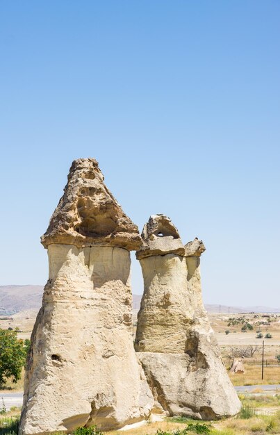 Formacje geologiczne w Dolinie Wyobraźni w Kapadocji Turcja